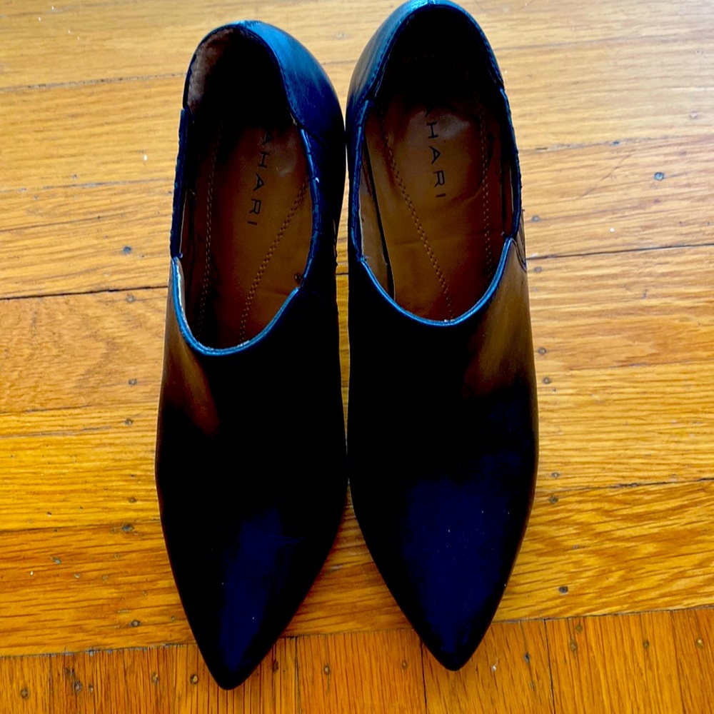 Tahari black booties